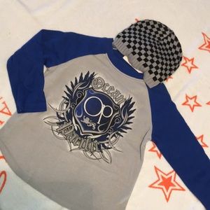Ocean Pacific Lion Crest Tshirt/matching beanie!3T
